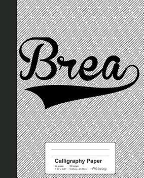 Paperback Calligraphy Paper: BREA Notebook Book