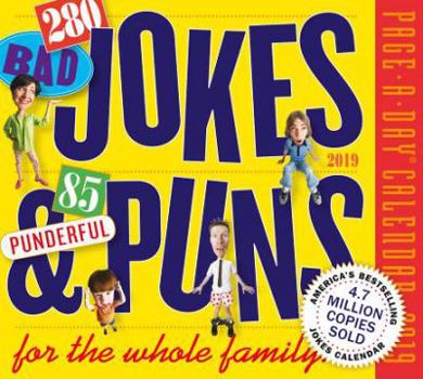 Calendar 280 Bad Jokes & 85 Punderful Puns Page-A-Day Calendar 2019 Book