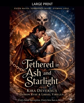 Paperback Tethered in Ash and Starlight [Large Print] Book