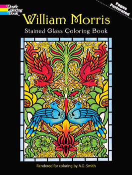 Paperback William Morris Stained Glass Coloring Book