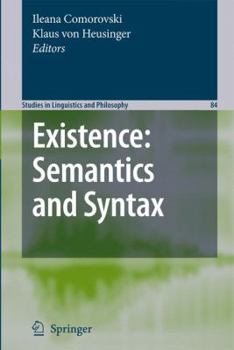 Paperback Existence: Semantics and Syntax Book