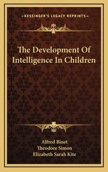 Hardcover The Development Of Intelligence In Children Book