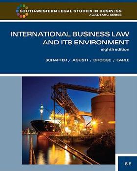 Hardcover International Business Law and Its Environment Book