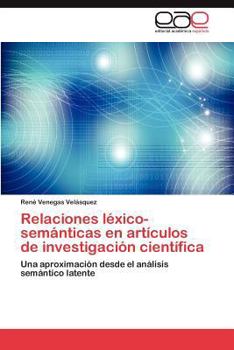 Paperback Relaciones Lexico-Semanticas En Articulos de Investigacion Cientifica [Spanish] Book