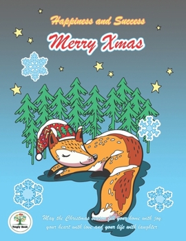 Happiness and Success Merry Xmas: Bullet Planner  and Notebook Chrismas Theme, A Sleep Fox cover design