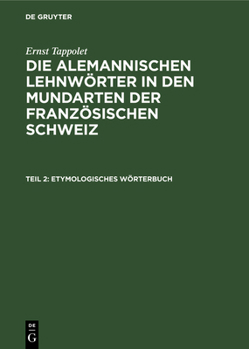 Hardcover Etymologisches Wörterbuch [German] Book