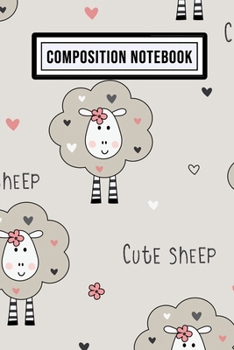 Sheep Wide Ruled Composition Notebook: Sheep Blank College Ruled Composition Notebook | 110 Pages | Pocket Size 6x9