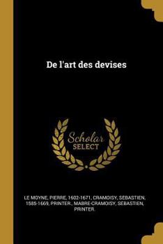 Paperback De l'art des devises [French] Book
