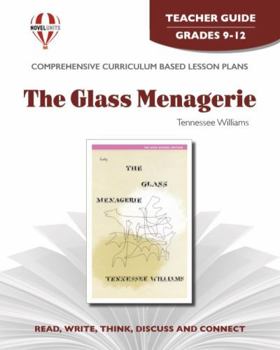 Paperback The Glass menagerie - Teacher Guide by Novel Units Book