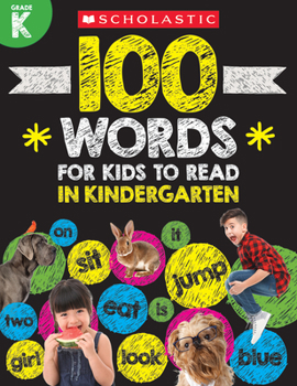 Paperback 100 Words for Kids to Read in Kindergarten Workbook Book