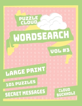 Paperback Puzzle Cloud Word Search Vol 3 (Large Print) Book