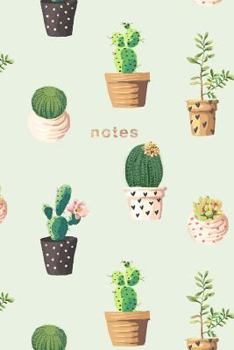 Paperback Cactus Notebook: 175-page Cactus Design Notebook: 6x9 Alternating Blank and Ruled Cactus Notebook Book