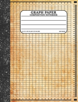 Paperback Graph Paper Composition Notebook: Math and Science Lover Graph Paper Cover Grunge(Quad Ruled 4 squares per inch, 100 pages) Birthday Gifts For Math Lo Book
