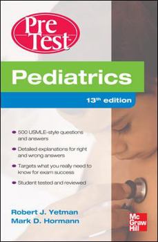 Paperback Pediatrics Pretest Self-Assessment and Review, Thirteenth Edition Book