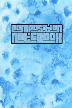 Composition Notebook: College Ruled 6" x 9" Artic Blue Design Writing Notes Journal,Office,Kids,School and college student