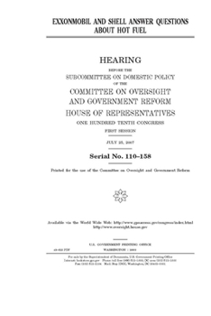 Paperback ExxonMobil and Shell answer questions about hot fuel Book