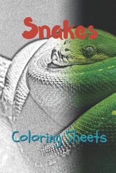Snake Coloring Sheets: 30 snake drawings,coloring sheets adults relaxation, coloring book for kids, for girls, volume 12