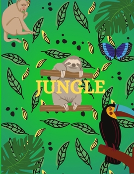 Paperback Jungla coloring book for kids Book