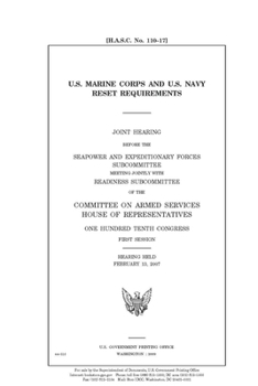 Paperback U.S. Marine Corps and U.S. Navy reset requirements Book