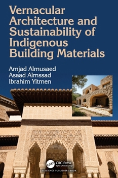 Hardcover Vernacular Architecture and Sustainability of Indigenous Building Materials Book