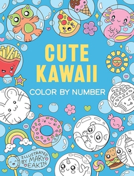 Paperback Cute Kawaii Color by Number Book