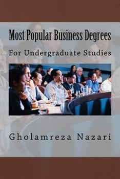 Paperback Most Popular Business Degrees: For Undergraduate Studies Book