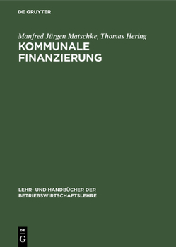 Hardcover Kommunale Finanzierung [German] Book