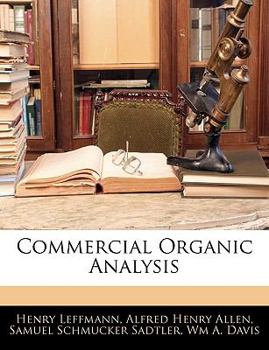 Paperback Commercial Organic Analysis Book