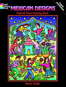 Paperback Mexican Designs Stained Glass Coloring Book