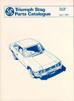 Paperback Triumph Stag Parts Catalog Book