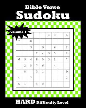 Paperback Bible Verse Sudoku: 120 Puzzles With Hard Difficulty Level Bible Verse Included on Each Page [Large Print] Book