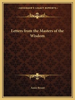 Paperback Letters from the Masters of the Wisdom Book