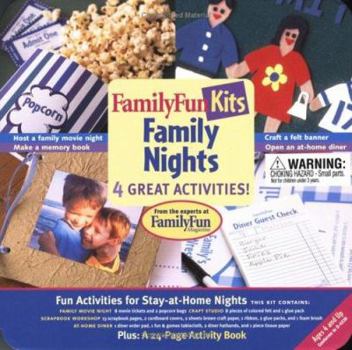 Paperback Family Fun Kits: Family Night [With 24 Page Book and Movie Tickets, Popcorn Bags, Glue, Felt, Memory Bo] Book