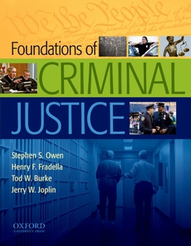Paperback Foundations of Criminal Justice Book