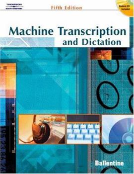 Paperback Machine Transcription & Dictation [With CDROM] Book