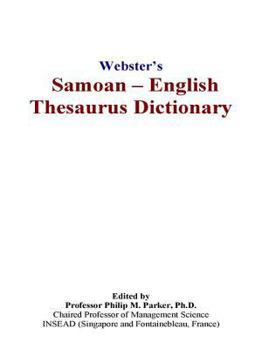 Paperback Webster’s Samoan - English Thesaurus Dictionary Book