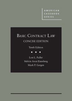 Hardcover Basic Contract Law, Concise Edition (American Casebook Series) Book