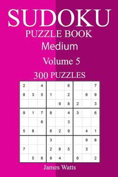 Paperback 300 Medium Sudoku Puzzle Book