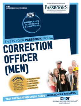 Paperback Correction Officer (Men) (C-167): Passbooks Study Guide Volume 167 Book