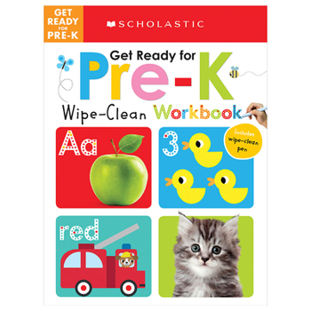 Hardcover Get Ready for Pre-K Wipe-Clean Workbook: Scholastic Early Learners (Wipe-Clean) [With Wipe Clean Pen] Book