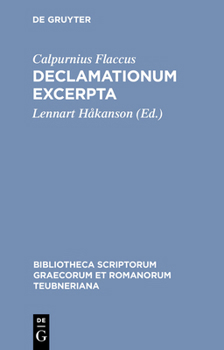 Hardcover Declamationum Excerpta [Latin] Book