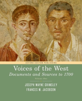 Paperback Voices of the West Volume One: To 1750 Book