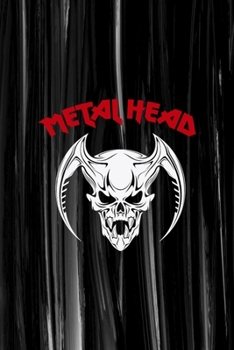 Metal Head: All Purpose 6x9 Blank Lined Notebook Journal Way Better Than A Card Trendy Unique Gift Gray Brushtroke Heavy Metal