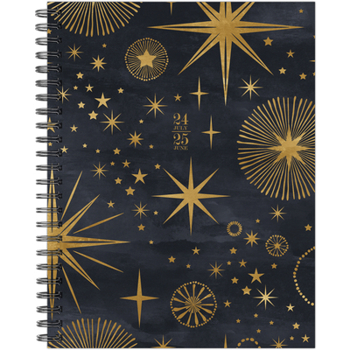 Spiral-bound Celestial Magic Academic July 2024 - June 2025 8.5 X 11 Softcover Planner Book