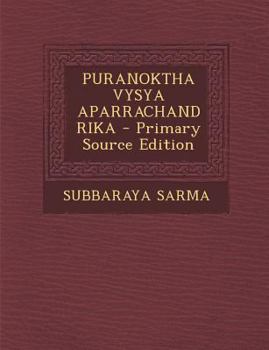 Puranoktha Vysya Aparrachandrika