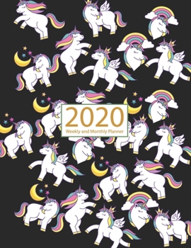 Paperback Unicorn 2020 Planner Weekly and Monthly: Jan 1, 2020 to Dec 31, 2020: Weekly & Monthly Planner + Calendar Views - Inspirational Quotes and Watercolor Book