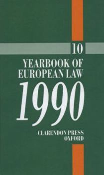 Hardcover Yearbook of European Law: Volume 10: 1990 Book