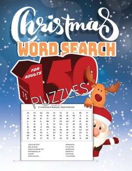 Paperback christmas word search 150 puzzles for adults Volume 15: Holiday Puzzle Book with Answers Large Print 192 pages, beautiful- time- christmas- word-searc Book