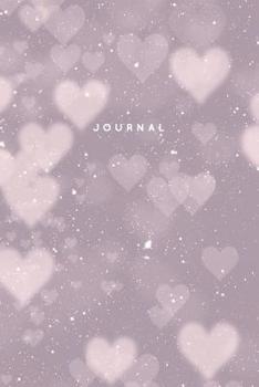 Paperback Journal: College Ruled Notebook - 120 Pages - Bokeh Heart Stars Book