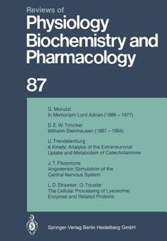 Paperback Reviews of Physiology, Biochemistry and Pharmacology Book